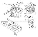 Page G Diagram and Parts List for 13AM675G023 1997 Yard Machines Lawn Tractor